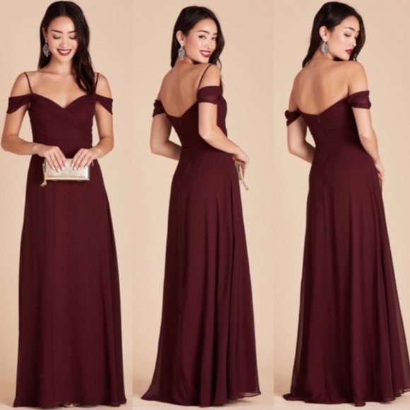 Birdy Grey Dresses & Skirts - Birdy Grey Convertible Spence Maxi Bridesmaid Dress in Cabernet Size L